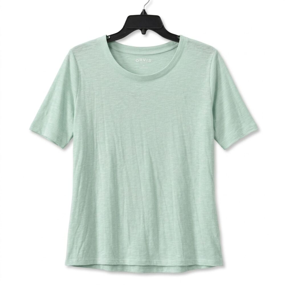 Orvis XXL Sea Soft Short Sleeve Tee Green Crew Neck